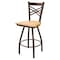 Holland Bar Stool Co 30" Swivel Bar Stool, Brnz Finish, Nat Maple Seat X820 - alternate 1